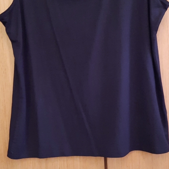 Petite Talbots SZ LP Navy Tank Top. - Picture 4 of 7